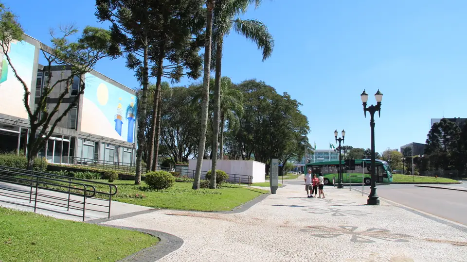 Vista do Centro Cívico de Curitiba, sede de órgãos públicos municipais