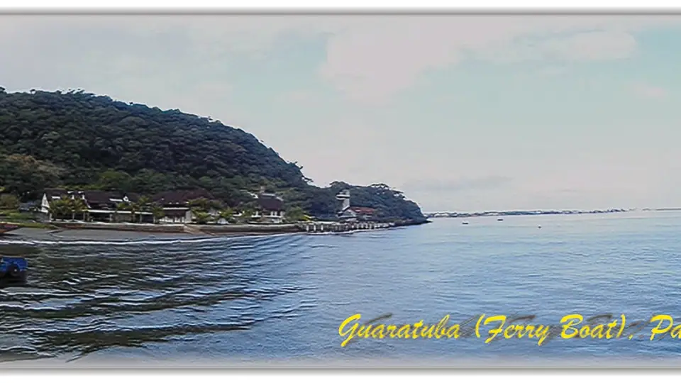 Antiga travessia de ferry boat na Baía de Guaratuba