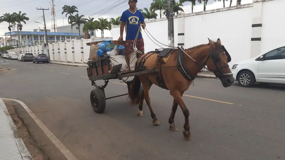 Rua residencial em Itabaiana, em Sergipe