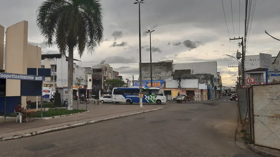 Rua do centro histórico de Itabaiana, em Sergipe