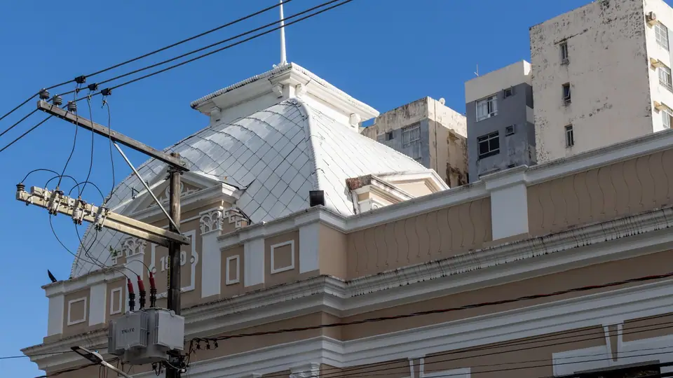 Fachada do antigo prédio da Escola Normal, em Aracaju, Sergipe