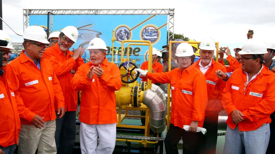 Trecho de gasoduto em instalação no Nordeste do Brasil